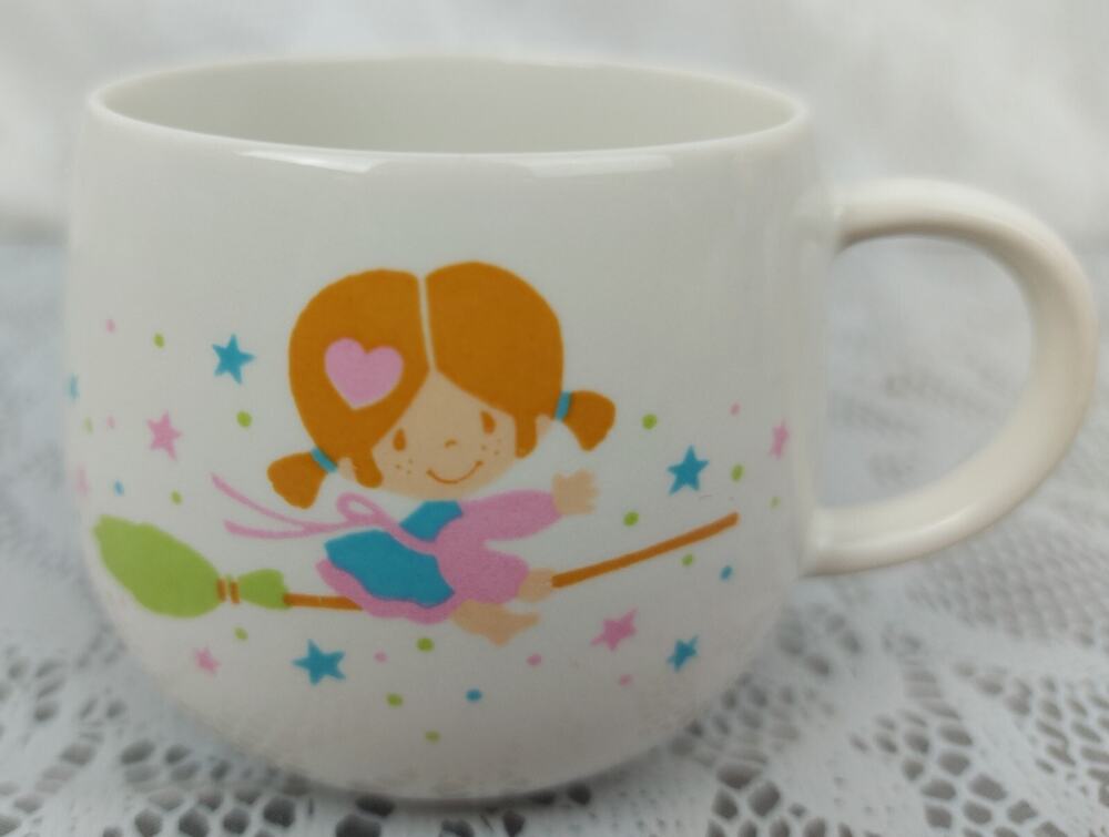 Sanrio Small People Mug Ceramic 2.5" Little Tea Cup Hello Kitty 1976 Vintage 70s